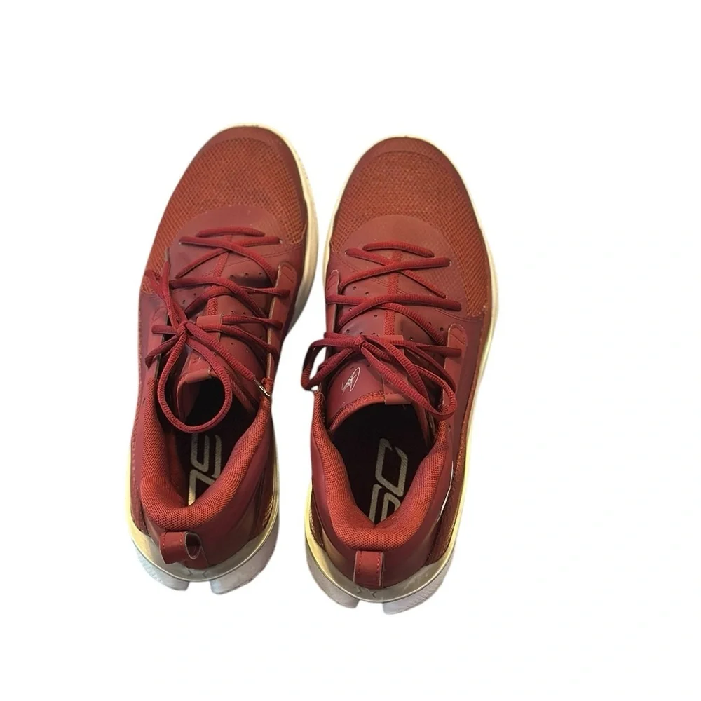 Under Armour Team Curry Unisex Red Athletic Shoes Men’s Size 14 Women’s 15.5